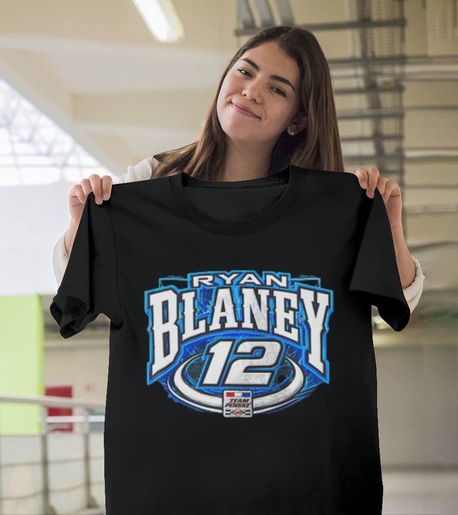 Ryan Blaney Team Penske 12 NASCAR Racing Fan T-Shirt