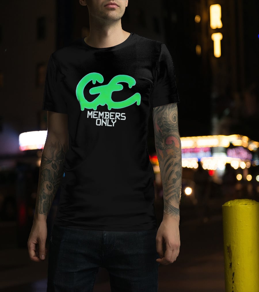 GC Members Only Slime Green Dripping T-Shirt