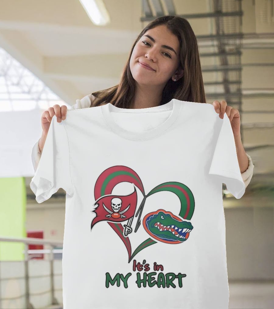 Tampa Bay Buccaneers Florida Gators It's In My Heart T-Shirt