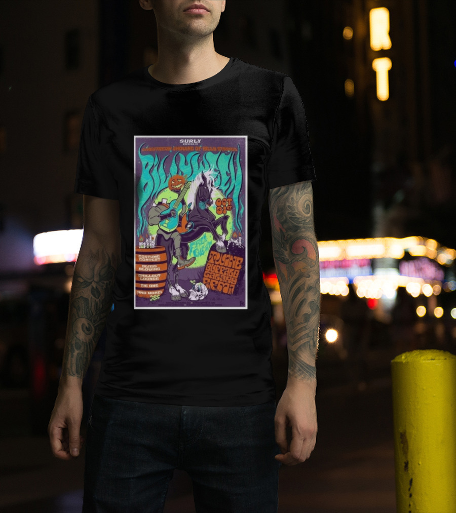 Surly Brewing Co Livestream Billy Strings Halloween Event 10.31.2026 Toucan Buffalo Galaxy Barn T-Shirt