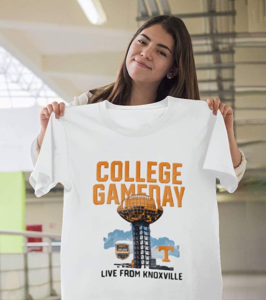 Tennessee Volunteers College Gameday Live From Knoxville Football T-Shirt