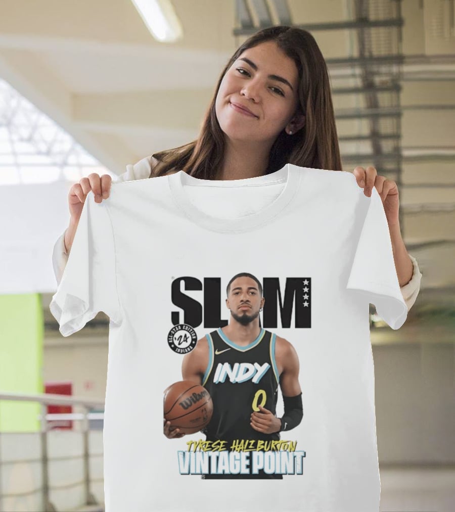 SLAM Magazine Tyrese Haliburton Indy Vintage Point T-Shirt