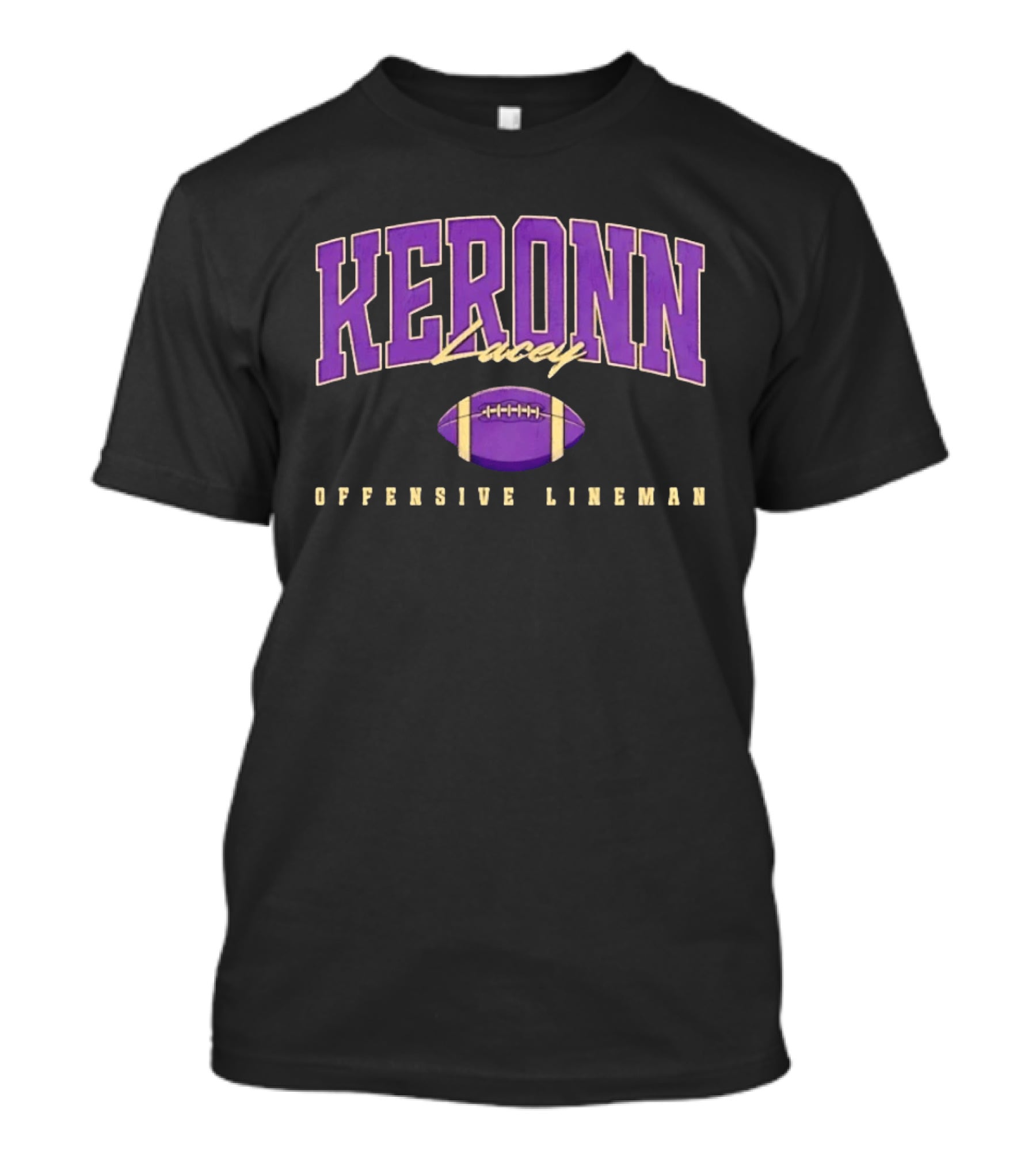 Keronn Lacey Offensive Lineman Football T-Shirt