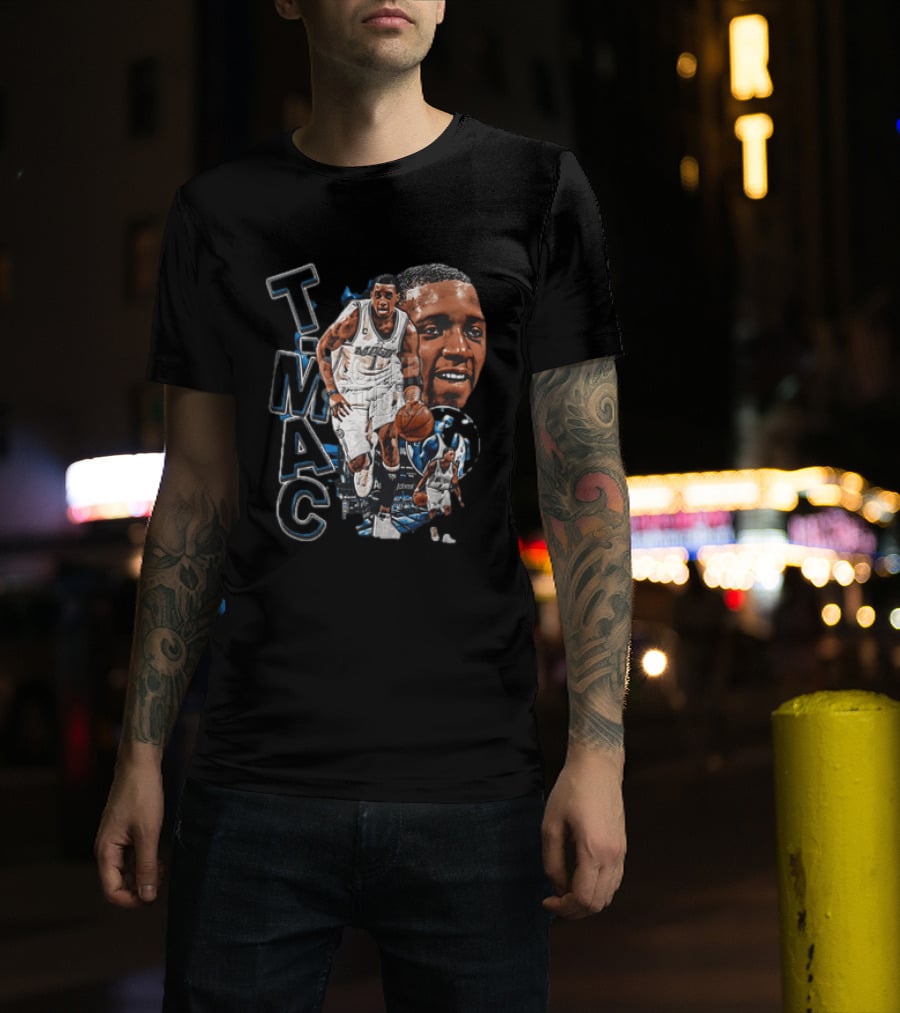 Tracy McGrady MAC Orlando Magic NBA Basketball Player 2 Sided T-Shirt