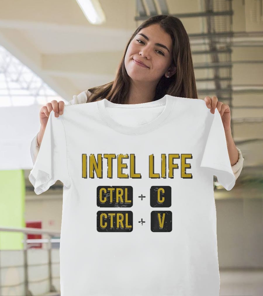 Intel Life Ctrl C Ctrl V T-Shirt