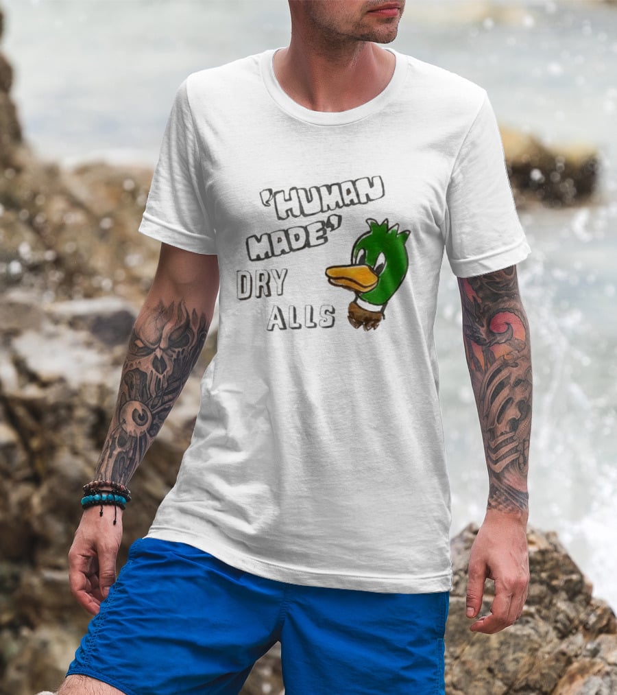 J Hope Human Made Dry Alls Green Mallard Duck T-Shirt