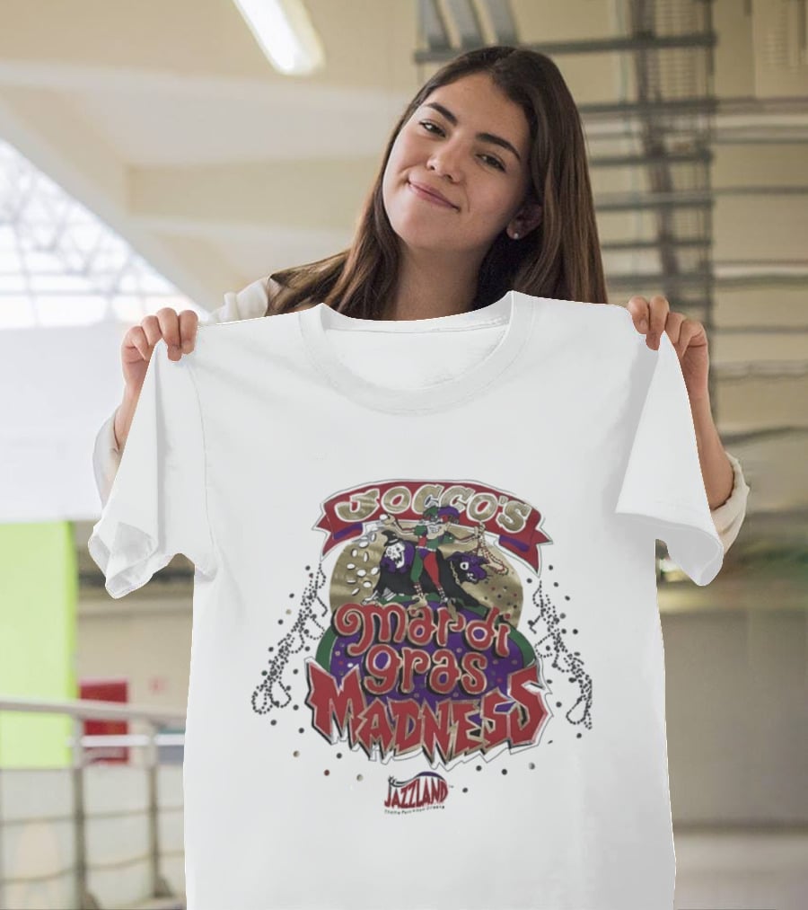 Jocco's Mardi Gras Madness Jazzland Park New Orleans Celebration Event T-Shirt