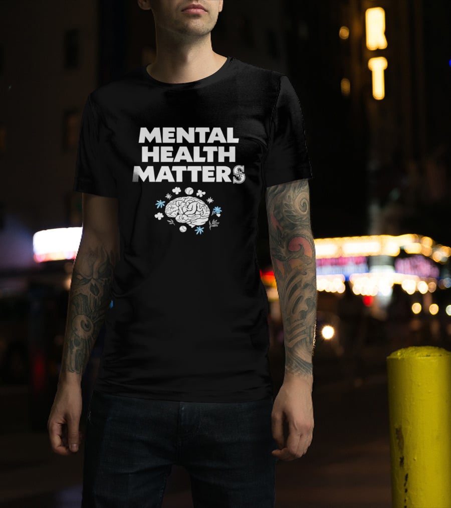 Seattle Mariners Mental Health Matters Baseball Awareness T-Shirt