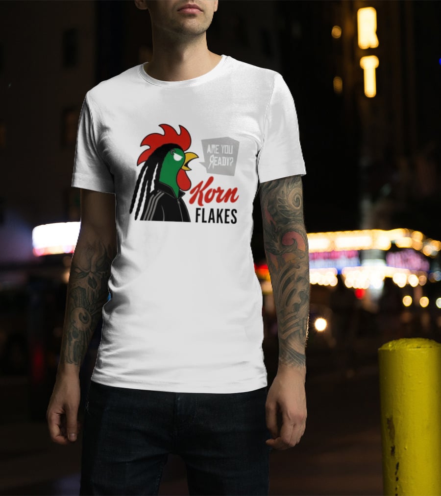 Korn Flakes Are You Ready Rooster Nu Metal T-Shirt