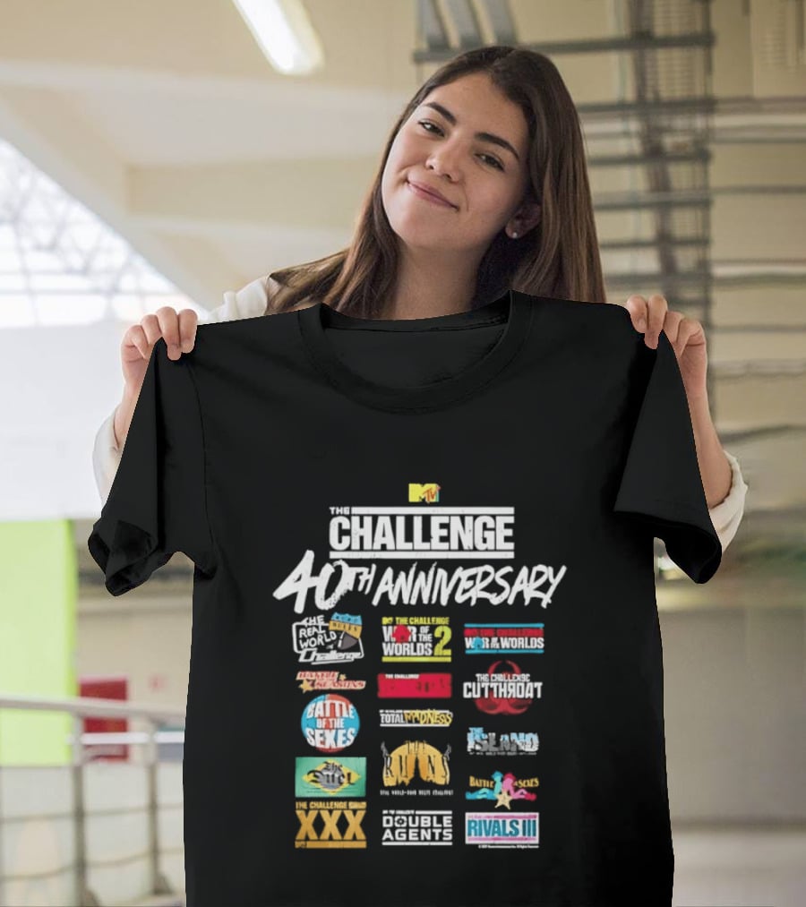 Challenge 40th Anniversary MTV Series Reality TV Road Rules Battle Of The Sexes Rivals III Gauntlet Inferno Ct Tamburello T-Shirt