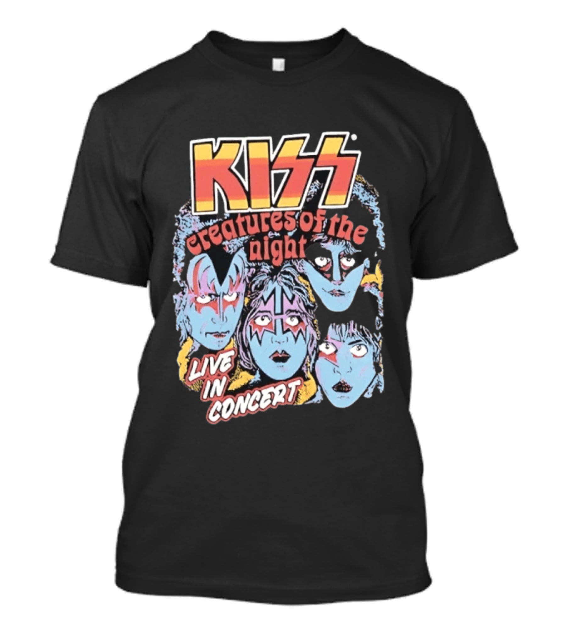 KISS Creatures Of The Night Live In Concert Face T-Shirt