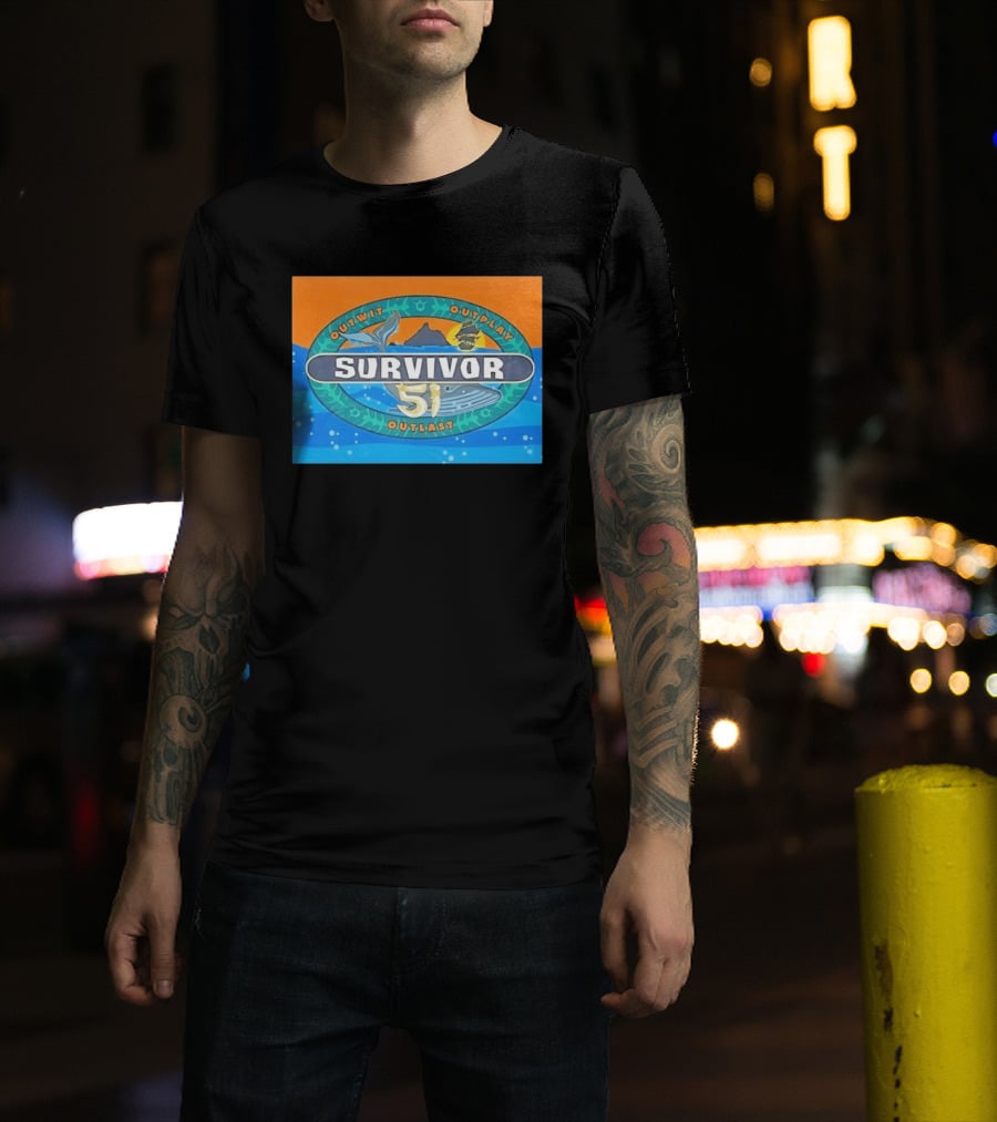 Survivor 51 Outwit Outplay Outlast Whale And Ship Reality TV T-Shirt