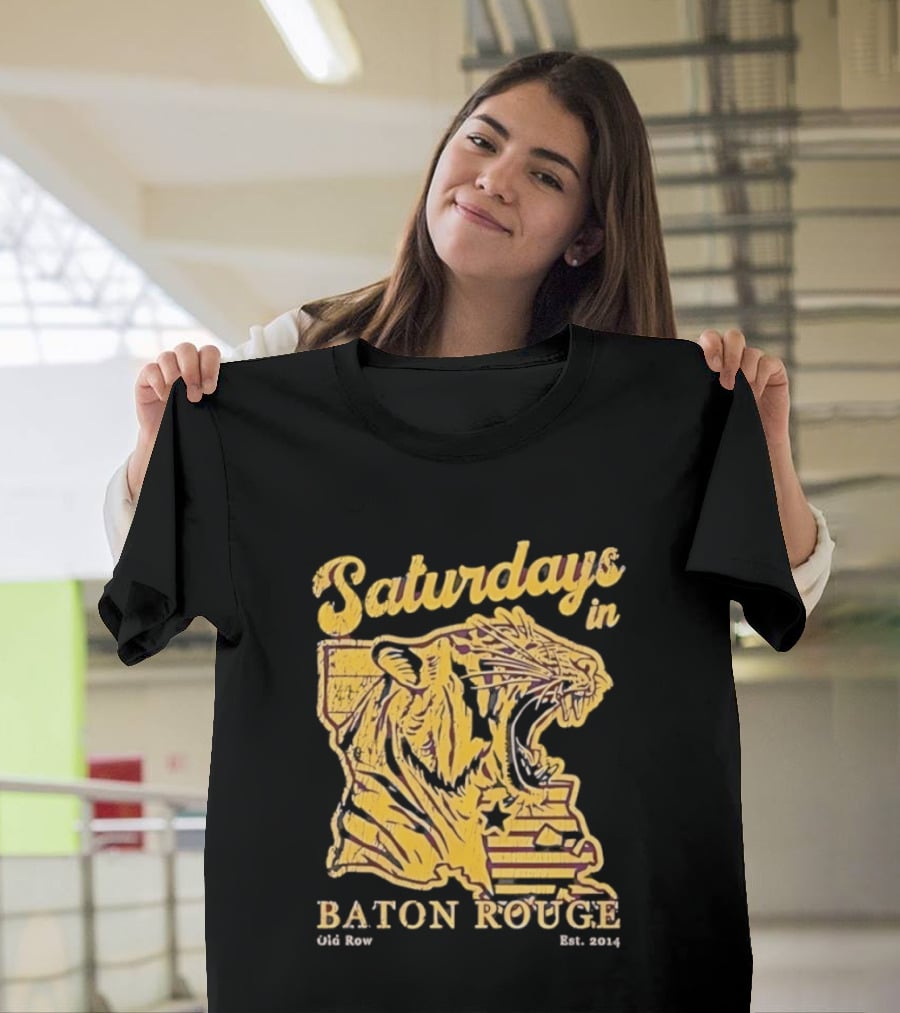 Saturdays In Baton Rouge Tiger Old Row Est 2009 T-Shirt