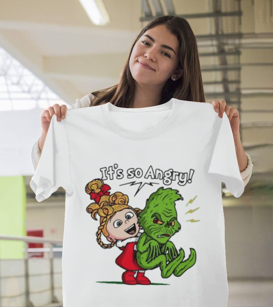 Cindy Lou Who Grinch It's So Angry Holiday Scene T-Shirt