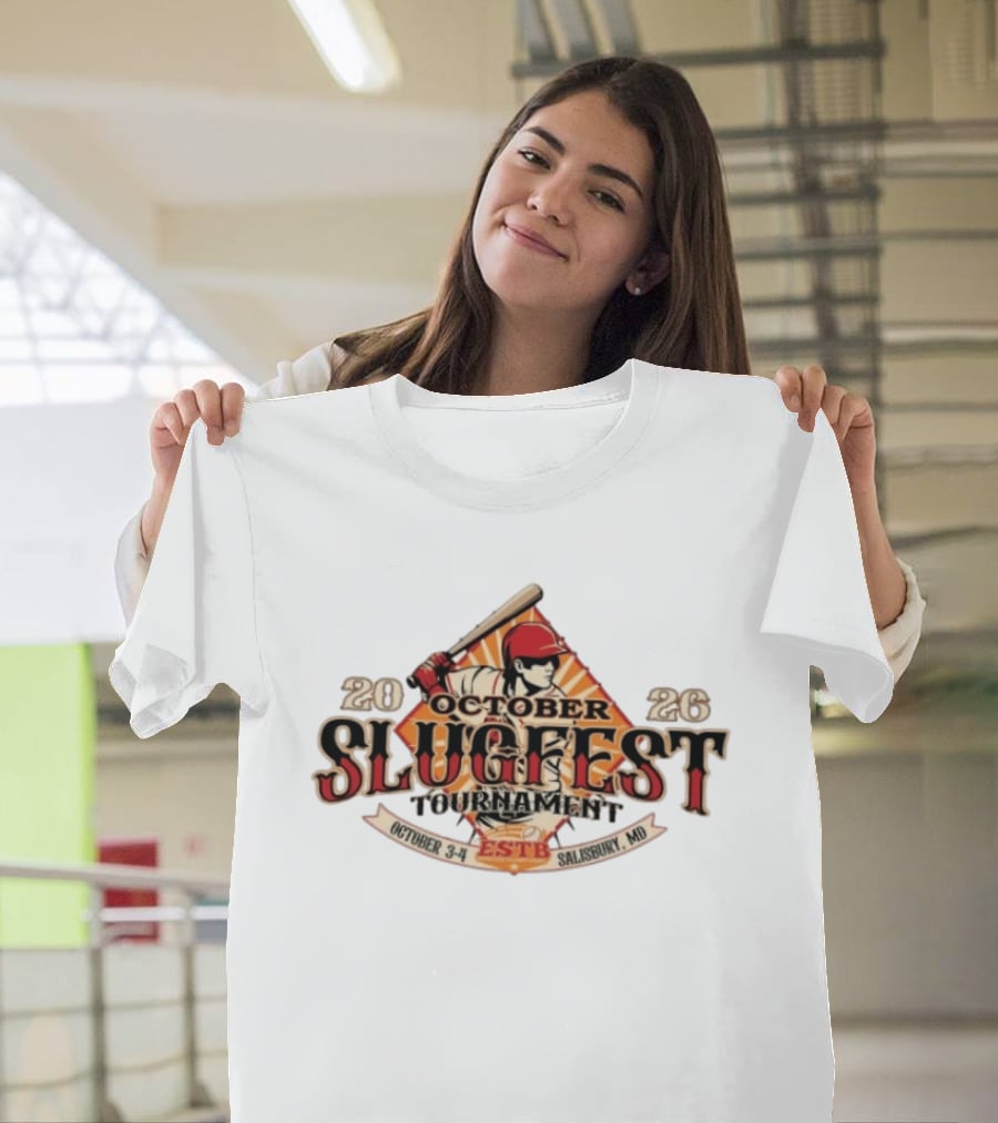 October Slugfest Tournament 2026 ESTB Salisbury MD October 3 4 T-Shirt