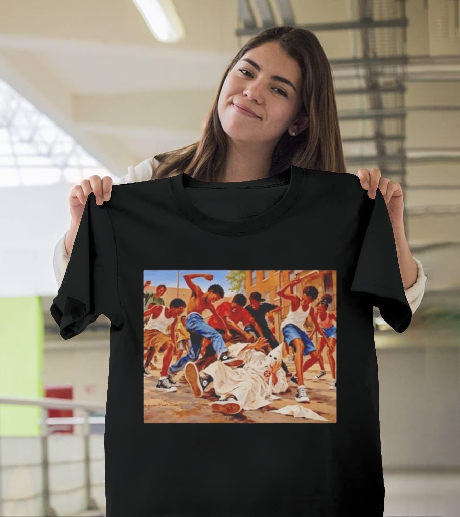 Group Of Youth Confronting A Klansman Social Justice T-Shirt