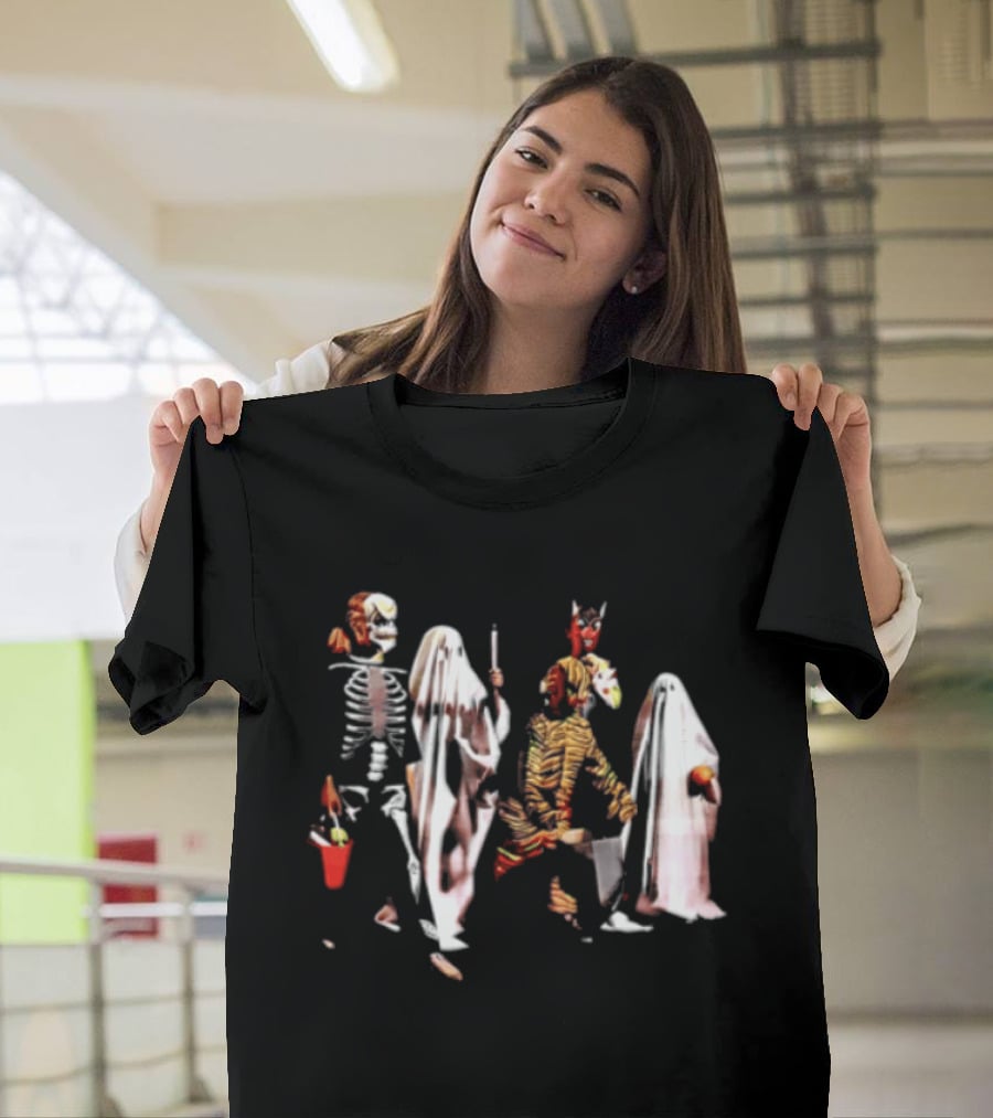 Skeleton Ghosts And Goblins Trick Or Treat Costumes For Kids Halloween T-Shirt