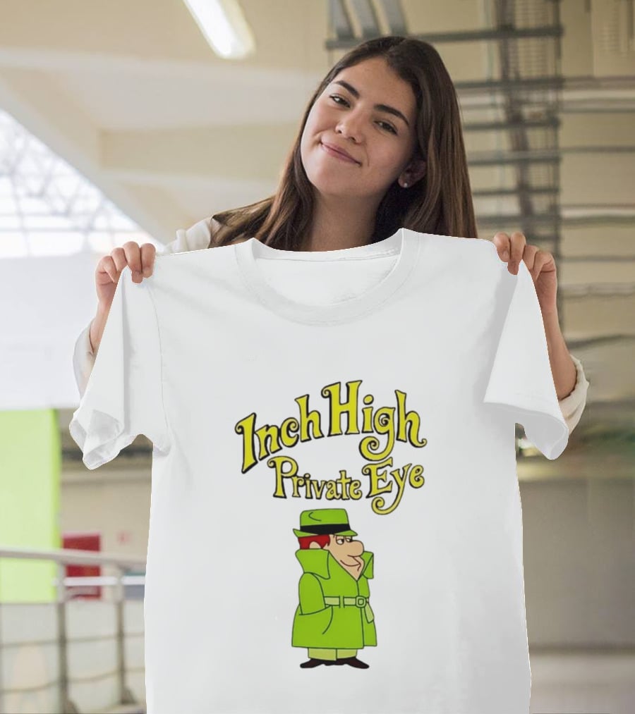 Inch High Private Eye Detective Cartoon Character 1970s Nostalgia T-Shirt