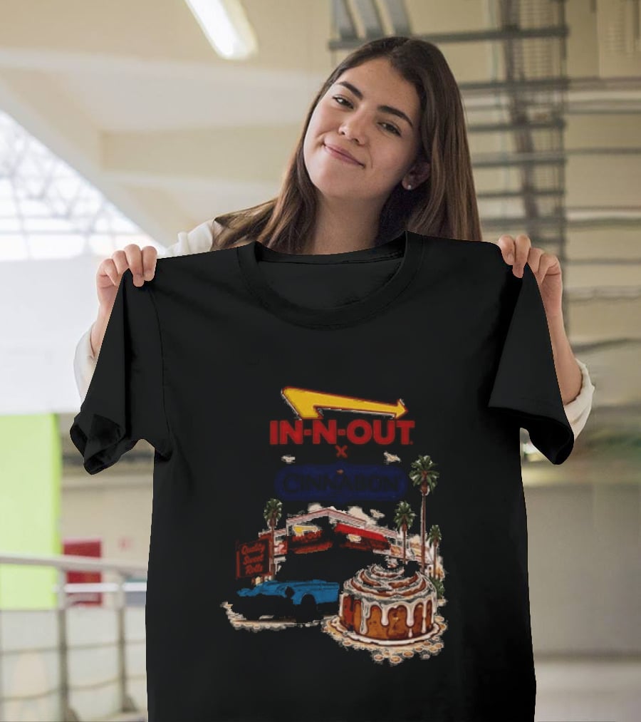 IN N OUT Cinnabon Sweet Stops Better Together Vintage Vibes T-Shirt