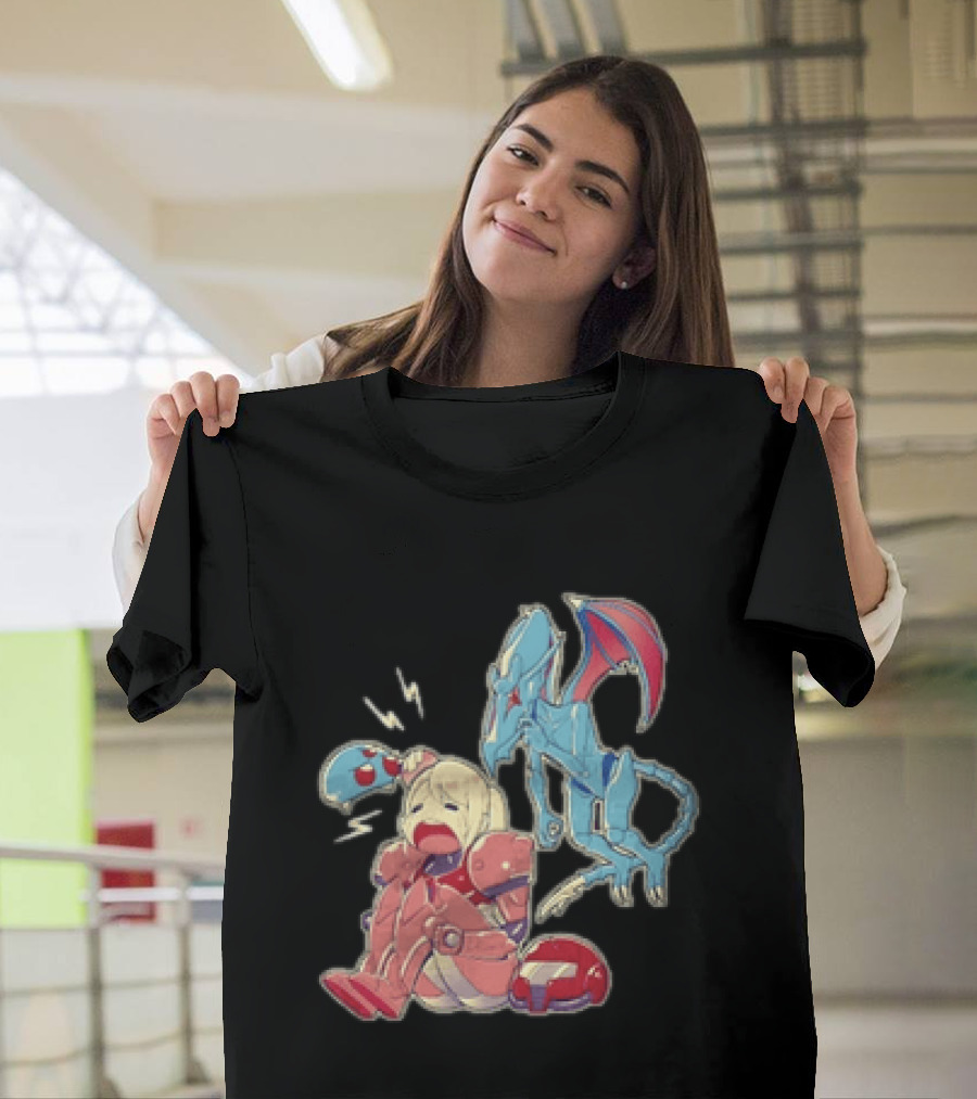 Samus Aran Metroid Bonk Cute Ridley And Chibi T-Shirt