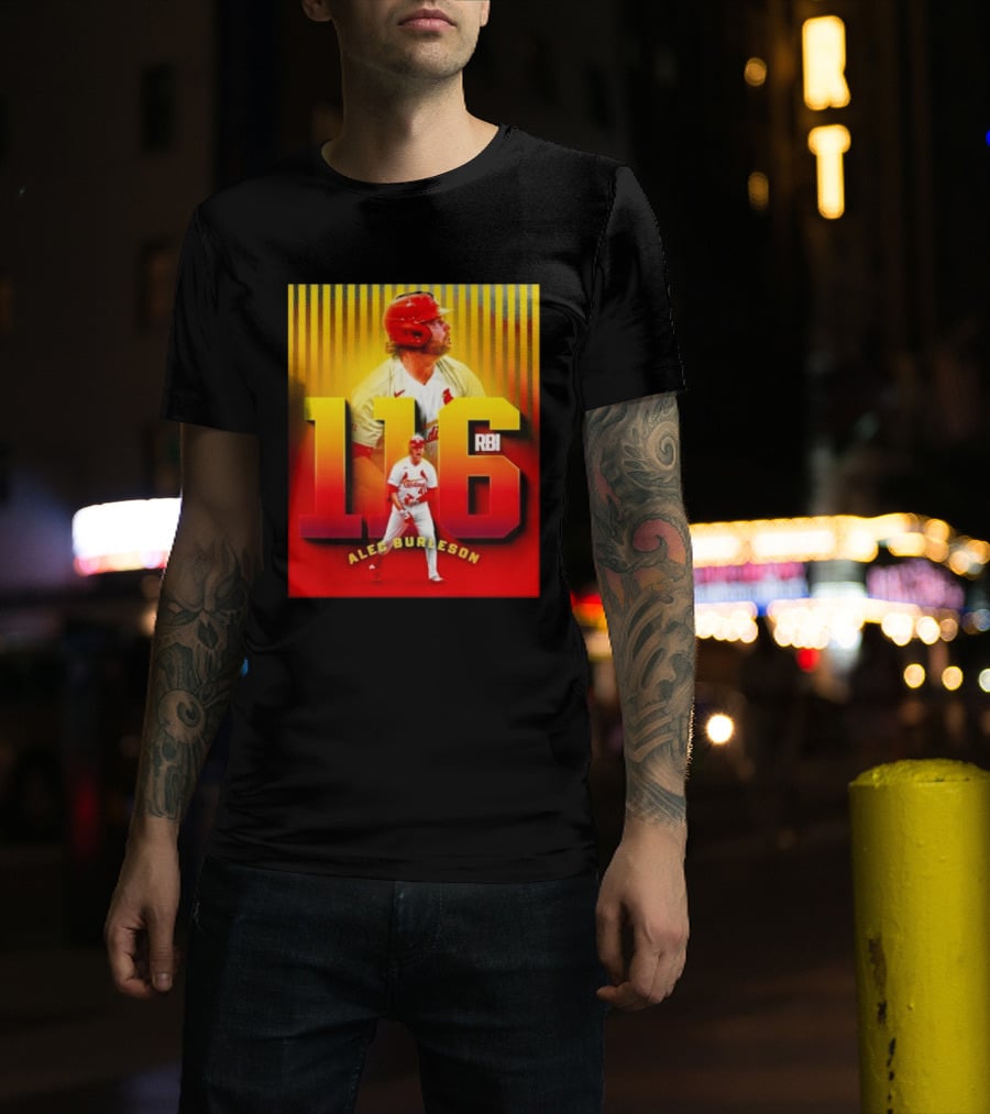 Alec Burleson 116 RBI St Louis Cardinals Baseball Highlights T-Shirt