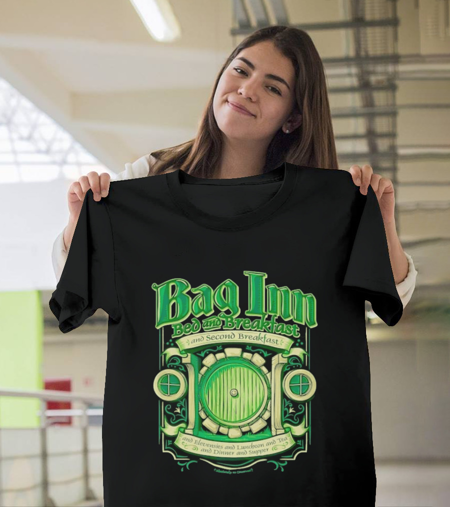 Bag Inn Bed And Breakfast Second Breakfast Elevensies Luncheon Tea Dinner Supper T-Shirt