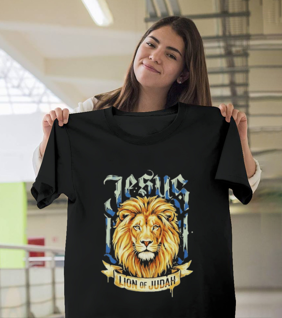 Jesus Lion Of Judah Christian Religious Symbol Powerful T-Shirt