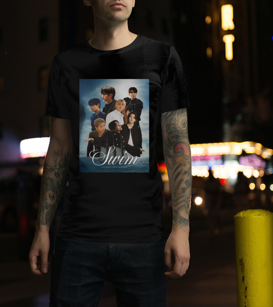 BTS Swim Song Of The Year VMAs Image With 'I Could Spend A Lifetime Ing You T-Shirt