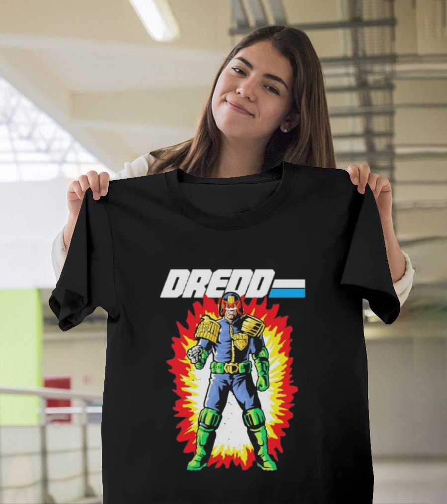 Judge Dredd 2000 AD Comic Sci Fi Hero Burst T-Shirt