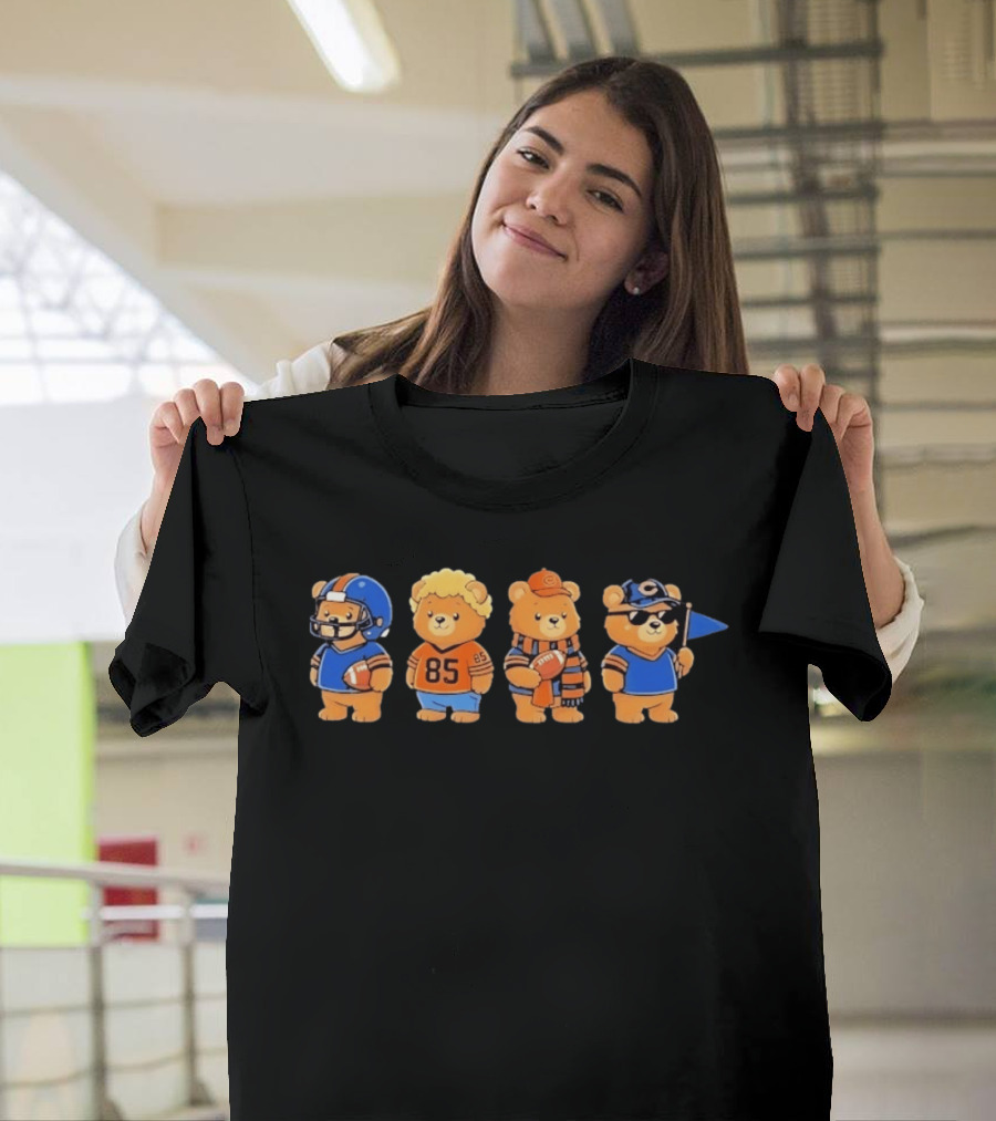 Chicago Bears Teddy Bears Football Team Merchandise T-Shirt
