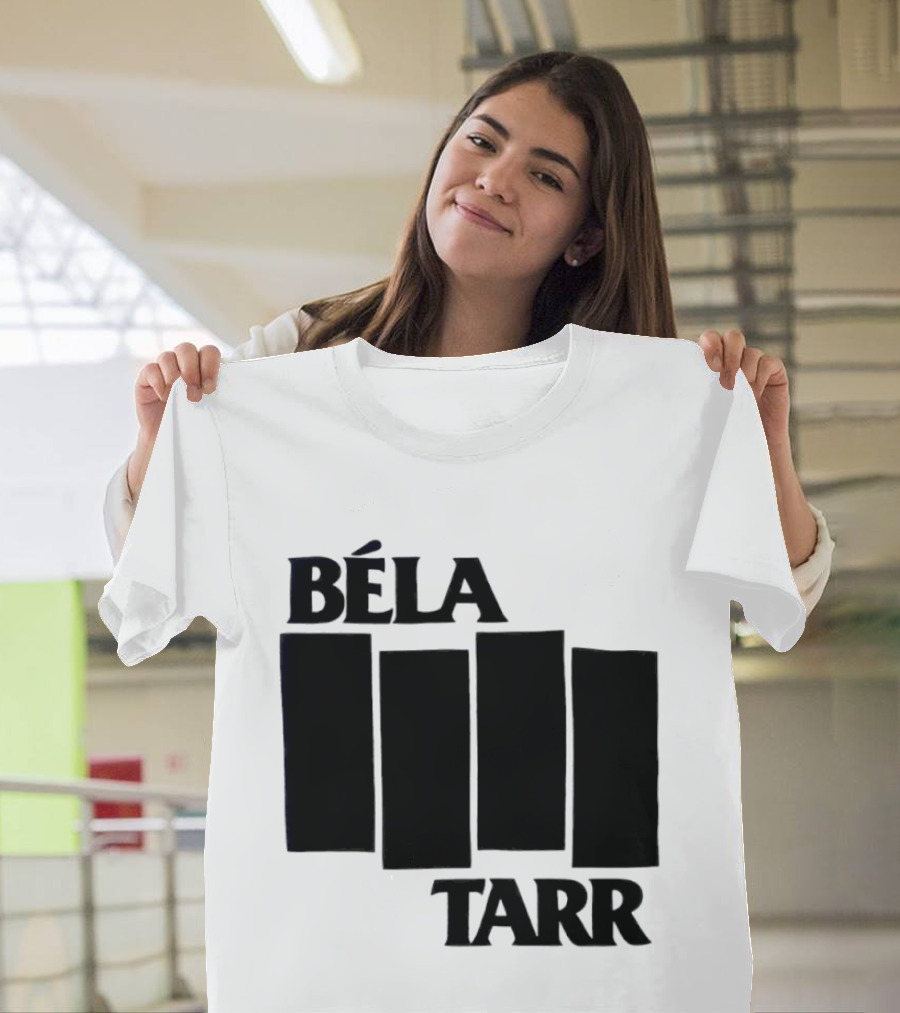 Béla Tarr Block Logo Homage Black Flag T-Shirt