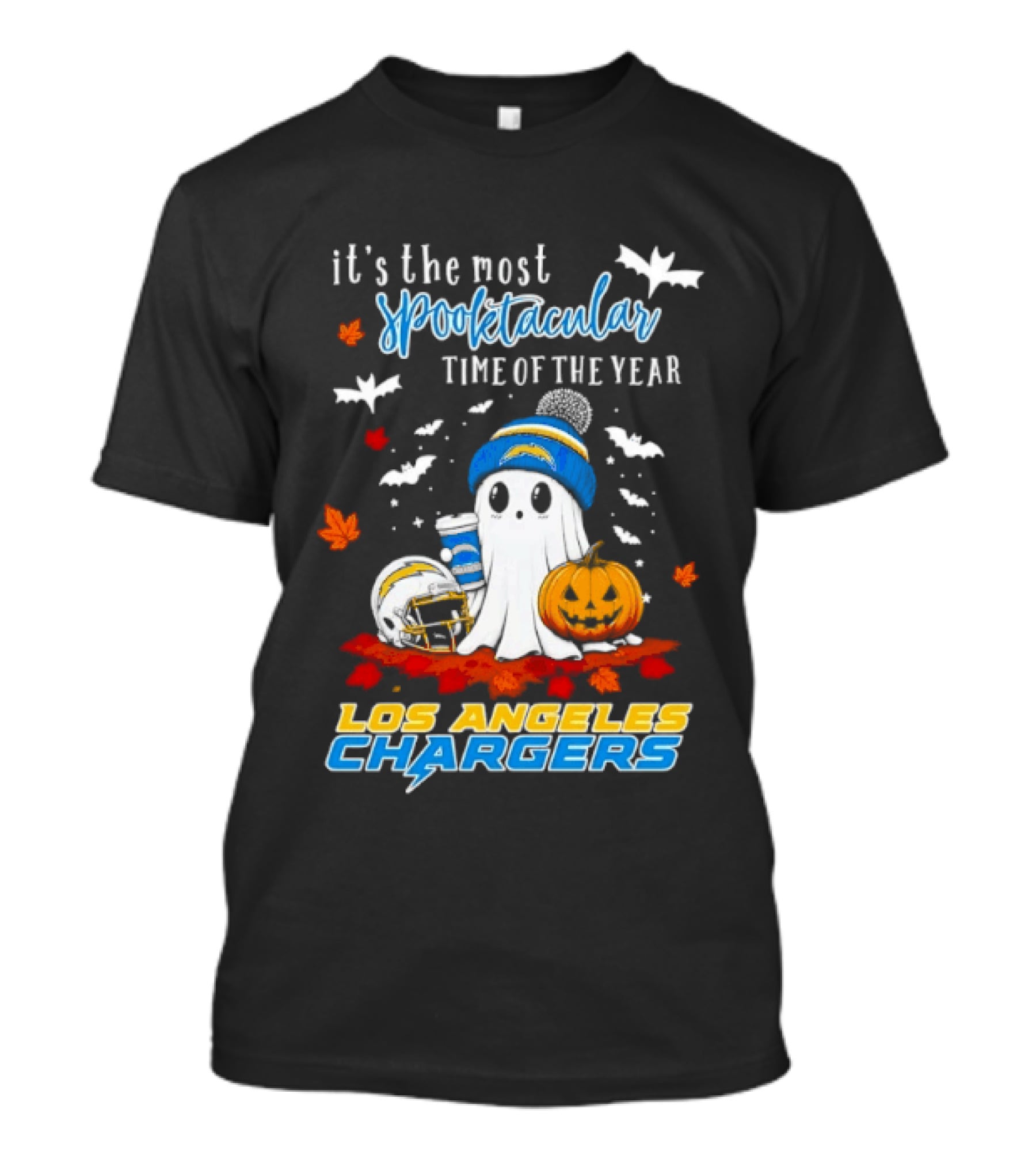 Los Angeles Chargers Most Spooktacular Time Ghost Halloween Football T-Shirt