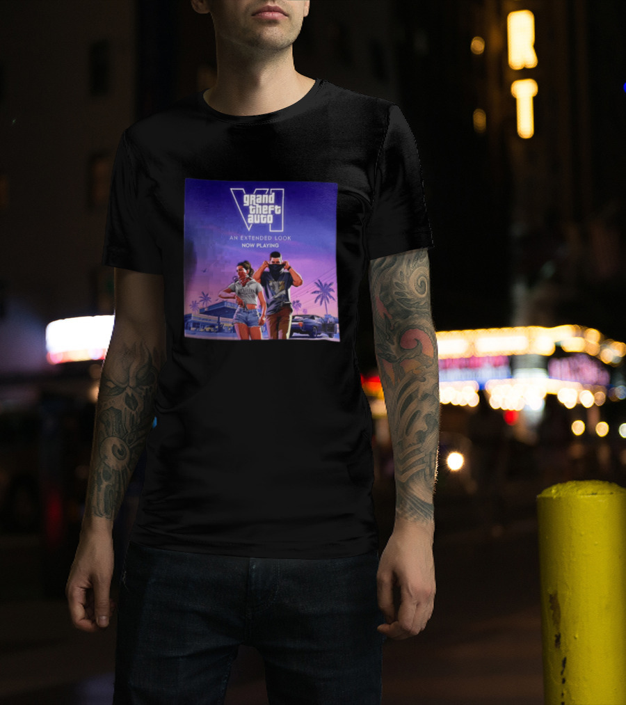 Grand Theft Auto VI Lucia Jason An Extended Look Now Playing T-Shirt