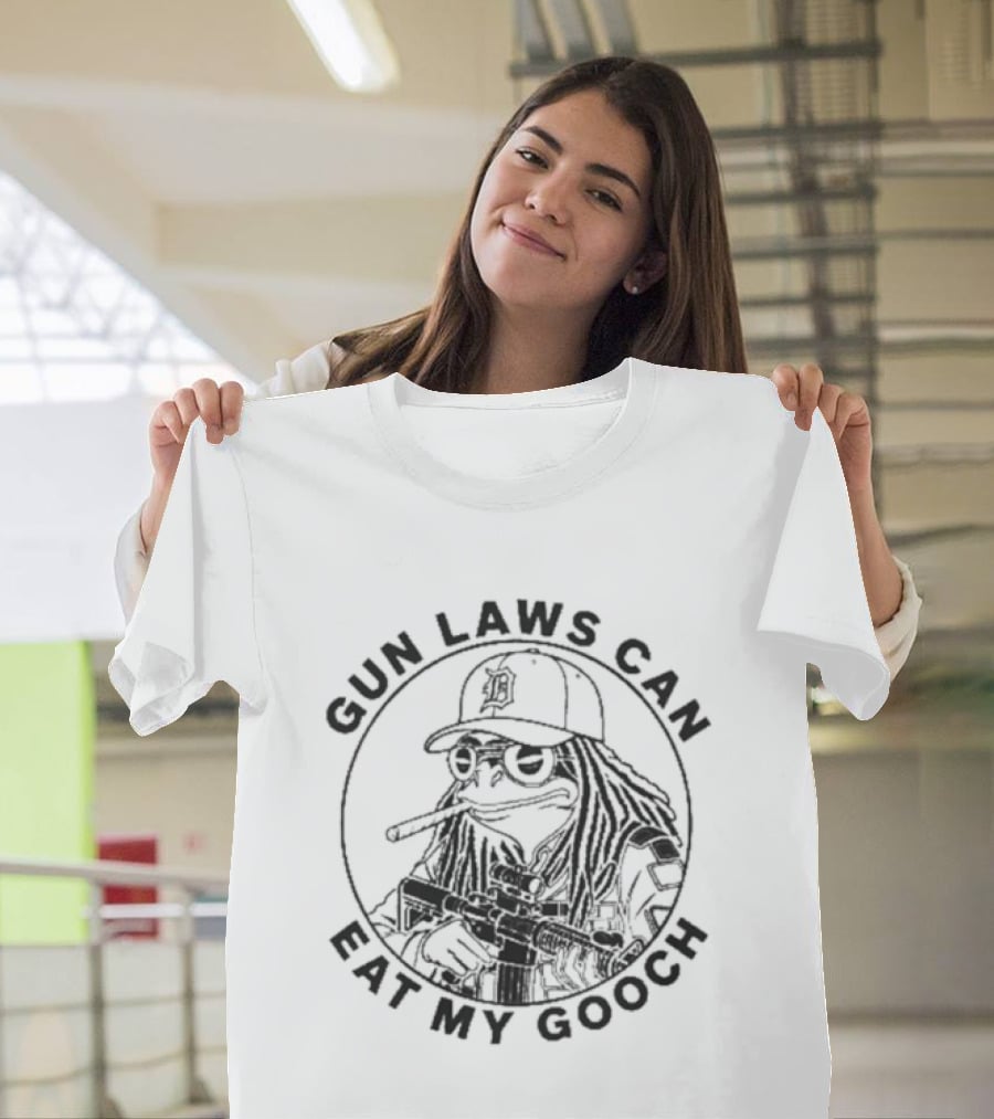 Gun Laws Can Eat My Gooch Detroit Tigers T-Shirt