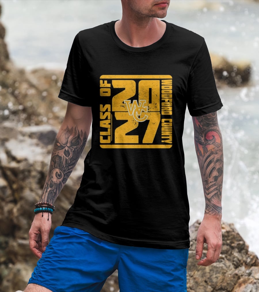 Distressed WC Class Of 2027 Woodford County T-Shirt