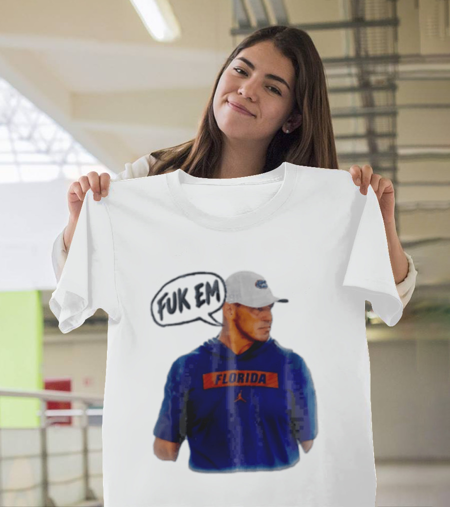 FLORIDA Coach Billy Napier Fuk Em Speech Bubble T-Shirt