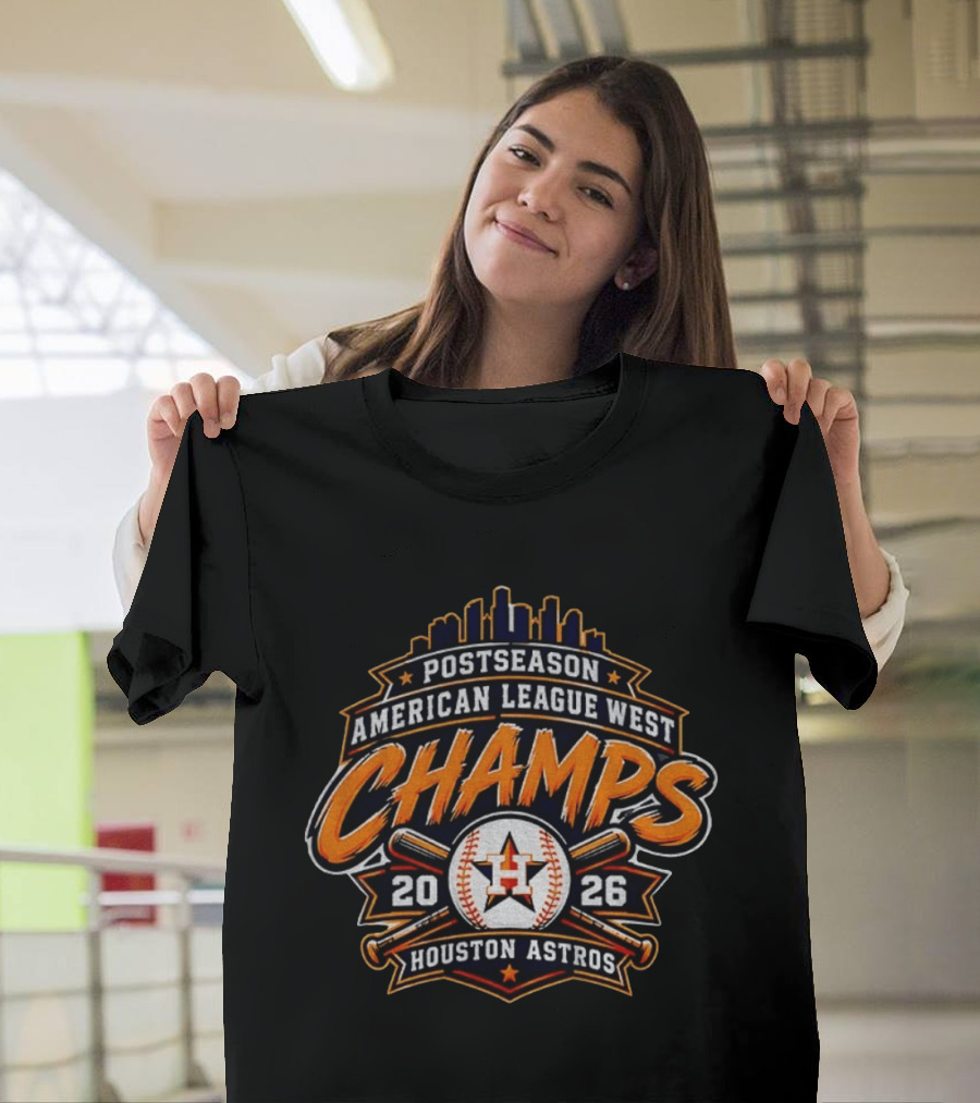 Houston Astros 2026 American League West Champs Postseason Baseball T-Shirt