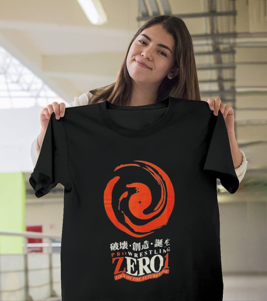 Pro Wrestling Zero1 Lock On The Future's One Breaking Creativity Birth T-Shirt