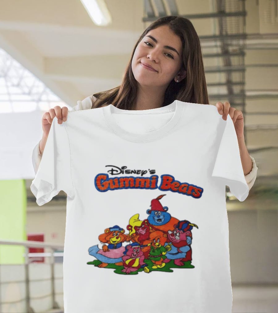 Disney's Gummi Bears 1985 Colorful Group Of Five Characters T-Shirt