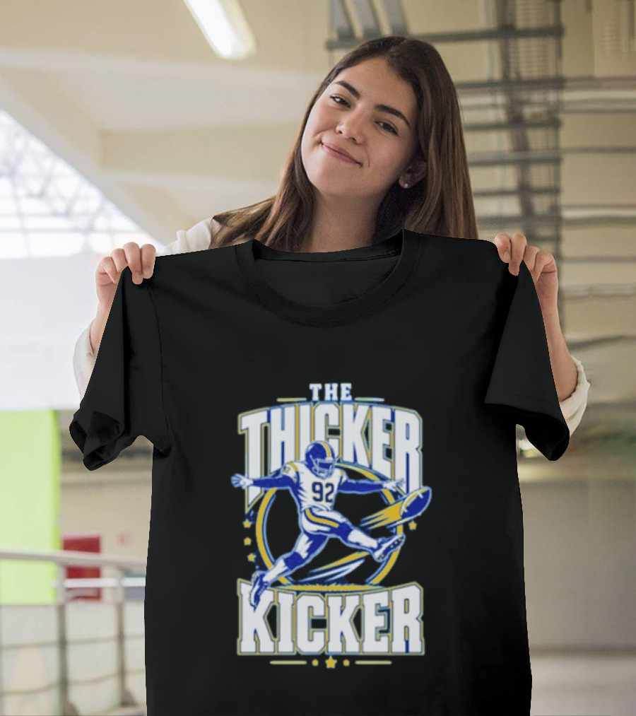 Harrison Mevis The Thiccer Kicker LA Rams #92 Football T-Shirt