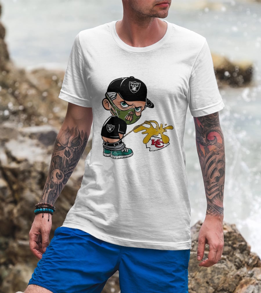 Las Vegas Raiders Fan Prank On Kansas City Chiefs Rivalry T-Shirt