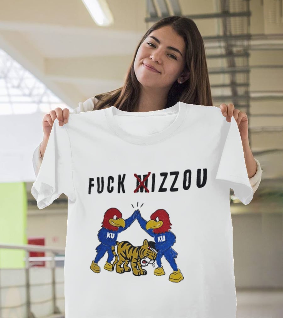 Fuck Mizzou KU Jayhawks Rivalry Missouri Tigers T-Shirt