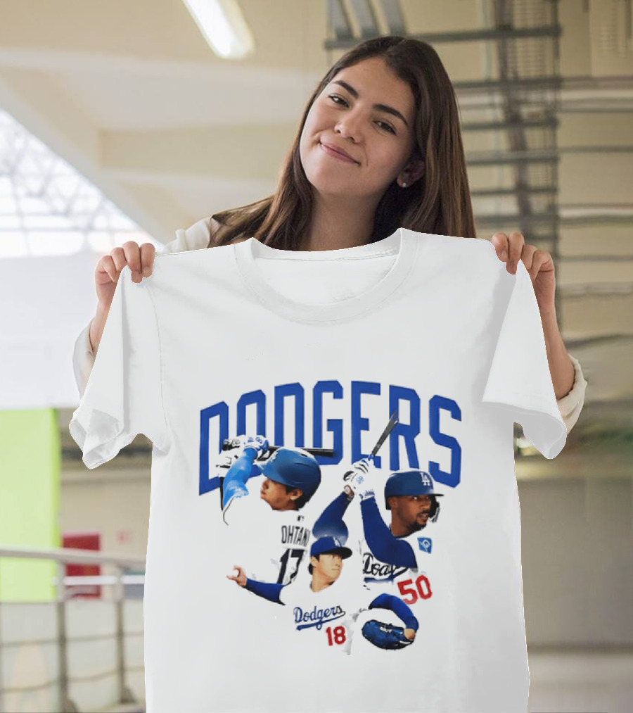 Los Angeles Dodgers Shohei Ohtani Mookie Betts Yoshinobu Yamamoto 17 18 50 T-Shirt