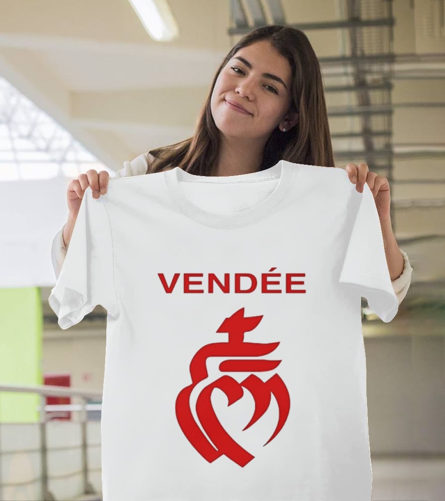 Vendée Sacred Heart Emblem France T-Shirt
