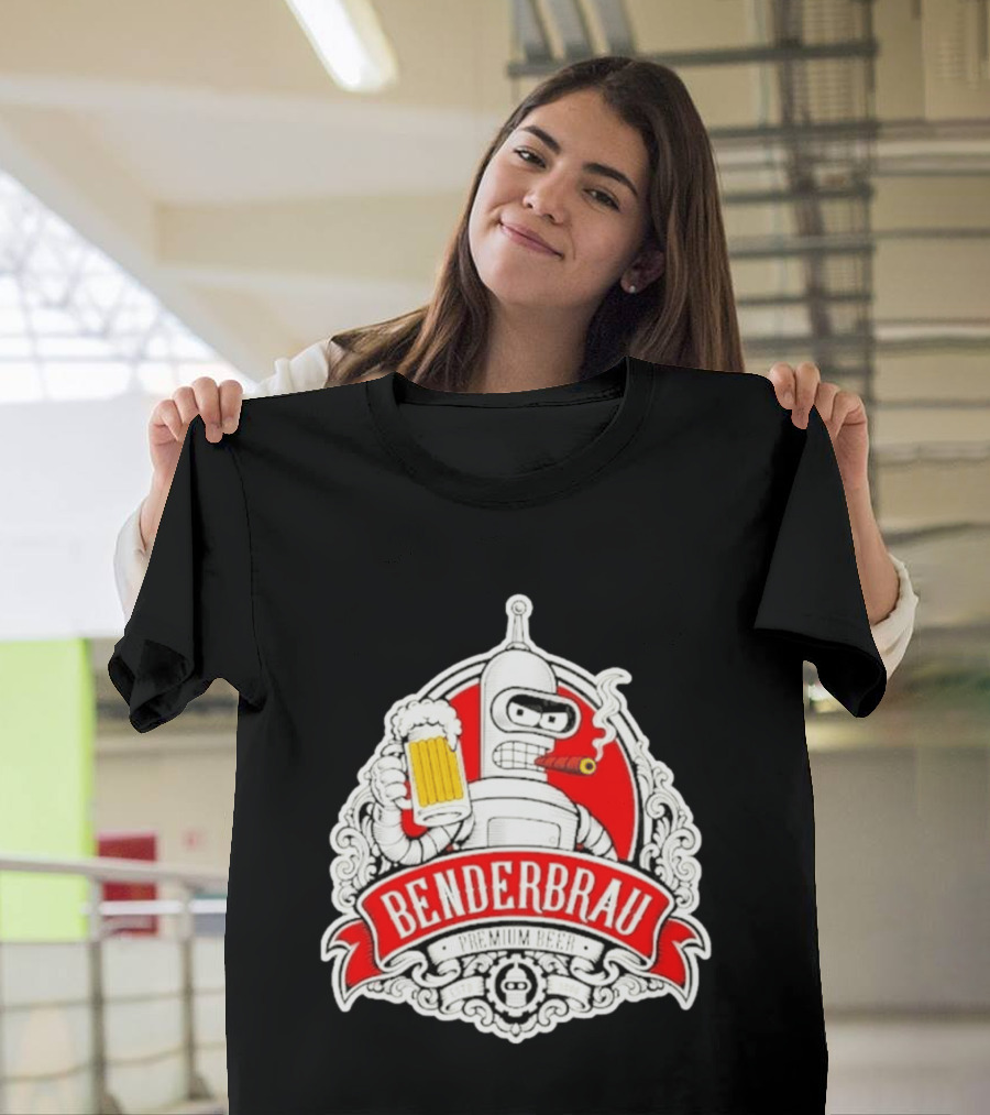 Benderbrau Premium Beer Futurama Bender T-Shirt