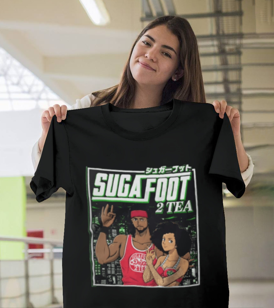 Sugafoot 2 TEA Anime Duga Man With Dreadlocks Woman With Afro T-Shirt
