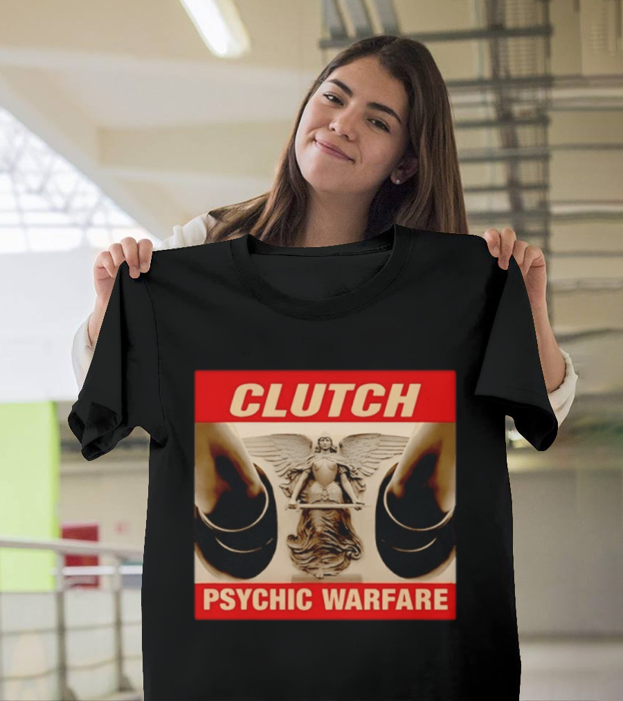 Clutch Psychic Warfare Angel Hard Rock Music T-Shirt