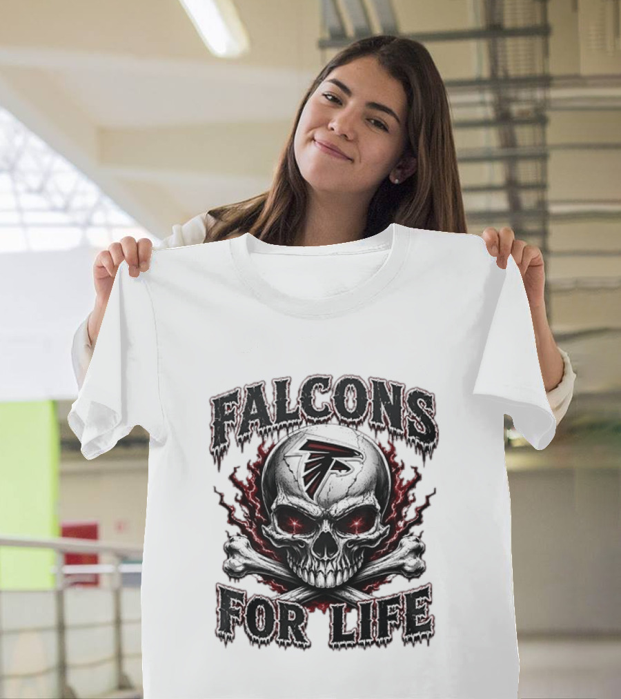 Falcons For Life Skull X Atlanta T-Shirt