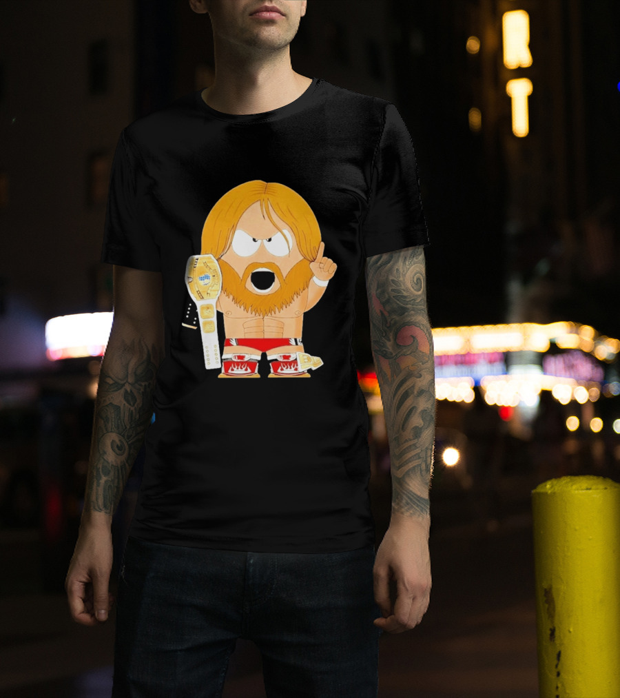 Daniel Bryan Parody Cartoon WWE Champion Belt T-Shirt