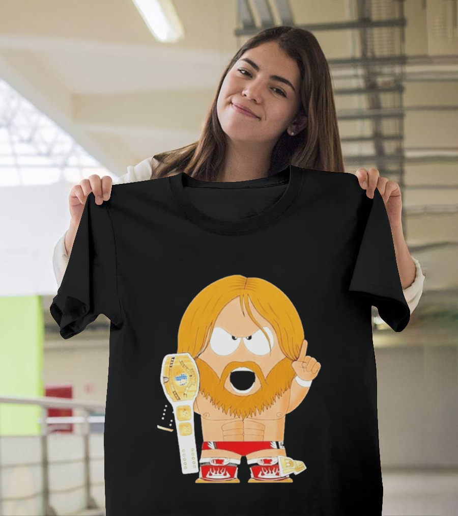 Daniel Bryan Parody Cartoon WWE Champion Belt T-Shirt